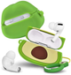 Чехол силиконовый противоударный для AirPods 1 2 Avocado 3D Case защитный зеленый SR-547 - изображение 3
