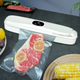 Вакуумный упаковщик пищевых продуктов с дисплеем от сети + 5 пакетов, Vacuum Sealer, Белый - изображение 1