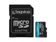 Карта пам'яті Kingston 256 GB microSDXC class 10 UHS-I U3 Canvas Go! Plus + SD Adapter (SDCG3/256GB) - изображение 1