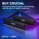 Модуль пам'яті Crucial Pro Black DDR5-6400 32GB (2x16GB) CL38-40-40-84 1.35V Intel XMP / AMD EXPO (CP2K16G64C38U5B) - зображення 8