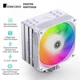 Процесорний кулер JONSBO PISA A5 ARGB White (120mm/LGA 1700/1200/115X/AM4/AM5/265W/4Pin PWM) - изображение 2