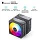 Процесорний кулер JONSBO CA80 Black (120mm/4pin/1800RPM/32.6Dba/6 тепл. трубки) - зображення 3