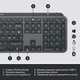 Клавіатура Logitech MX Keys Advanced for Business Wireless Illuminated UA Graphite (920-010251) - изображение 6