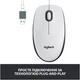 Мишка Logitech M100 USB White (910-006764) - зображення 3