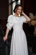 Белое платье миди FirstWoman XS белый 43460015 - изображение 2