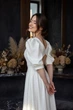 Белое платье миди FirstWoman XS белый 43460015 - изображение 5