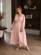 Світле плаття великого розміру FashionYouWant XXXL пудра 43458038 - зображення 2