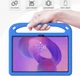 Противоударный детский силиконовый чехол с подставкой EVA Kids Stand для Lenovo Idea Tab 11" (TB336FU, TB336ZU) / Xiaoxin Pad 11 2025 11" (TB335FC) Голубой - изображение 4