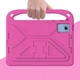 Противоударный детский силиконовый чехол с подставкой EVA Kids Stand для Lenovo Idea Tab 11" (TB336FU, TB336ZU) / Xiaoxin Pad 11 2025 11" (TB335FC) Малиновый - изображение 4