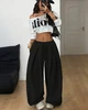 Unisex оверсайз брюки / черный one-size / BASED 0227980 - изображение 1