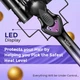 Плойка тройная VGR V-590 PURPLE, 140-200°C, керамическое покрытие, LED дисплей, 130W - изображение 4