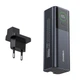 Повербанк 20000mAh Choetech B1012 Grey 100W з EU адаптером QC3.0 PD3.0, вбудований кабель (43-00164) - зображення 1