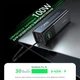 Повербанк 20000mAh Choetech B1012 Grey 100W з EU адаптером QC3.0 PD3.0, вбудований кабель (43-00164) - зображення 4