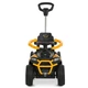 Дитячий електромобіль толокар з батьківською ручкою BAMBI M 6300EBLR-6 жовтий (2х25W, EVA, екошкіра, USB, Bluetooth) - зображення 2