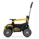 Дитячий електромобіль толокар з батьківською ручкою BAMBI M 6300EBLR-6 жовтий (2х25W, EVA, екошкіра, USB, Bluetooth) - зображення 3
