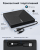 Внешний CD/DVD-привод ORIGBELIE USB 3.0 Type-C запись DVD/CD для ноутбука и ПК портативный оптический дисковод - изображение 5