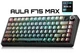 Клавиатура AULA F75 MAX Black Gradient Contour Беспроводная Игровая Механическая. 2.4G/Bluetooth/Кабель. c Экранчиком, Аккумулятор 4000mAh. Reaper Switch - изображение 1