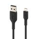 Кабель Belkin USB-A - Lightning PVC Black 1m (CAA001BT1MBK) - изображение 4