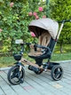 Детский трехколесный Велосипед "Toti"6140-5 Cappuccino поворотное сиденье, складной руль, корзина, телескопическая ручка, фара музыкальная - изображение 12