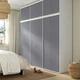 Шафа з 6 розсувними дверима, Larkollen білий/темно-сірий, 180x57x221 см PLATSA IKEA 094.941.58 - зображення 2