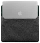 Чехол-конверт BlankNote для MacBook 16″ кожа + фетр зеленый Crazy Horse 52093 - изображение 4