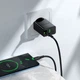 Мережевий зарядний пристрій HOCO CS94A Leader 20 Вт PD+QC USB Type-C + USB-A з кабелем Type-C – Type-C 1 м чорний - зображення 8