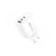 Мережевий зарядний пристрій Remax RP-U123 Kiddy 40 Вт PD+QC 2 × USB Type-C + USB-A білий - зображення 1
