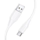 Кабель HOCO X124 Bien silicone charging data cable Type-C White (6942007664431) - зображення 2