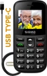 Телефон кнопковий Sigma mobile Comfort 50 EASY (CF115) TYPE-C чорний - изображение 2