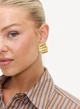 Крупные сережки Бижутерный сплав jewelry Золотистые - изображение 2