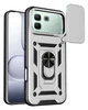 Чехол Camshield c кольцом-подставкой на Infinix Note 60 (X6879) / silver - изображение 1