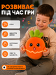 Музыкальная сенсорная морковь, интерактивная плюшевая игрушка, реагирует на ощупь UKC Carrot Piano, 18см оранжевый - изображение 4