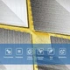Панель стеновая 3D 670х680х4мм Ромбы серые SW-00001986 - изображение 8