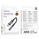 Адаптер BOROFONE BV24 Graceful Type-C to 3.5 mm AUX, цифровий перехідник Type-C AUX з DAC, алюміній + нейлон, сірий металік - зображення 2