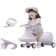 Детская машинка-каталка Babyhood Twist Car, подарок для мальчиков и девочек, светло-розовая. - изображение 3