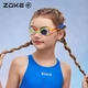 Очки для плавания детские зеркальные ZOKE 622501211-15, зелено-оранжевые - изображение 5