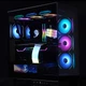 Корпус для комп'ютера SAMA Dabingjie чорного кольору, формату ATX, для настільного ПК, подвійні скляні панелі/знімні стійки/два роз'єми U3+Type-C/підтримка материнських плат із заднім монтажем, водяне охолодження 360 мм - изображение 5