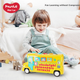 Дитяча іграшкова машинка HUILE TOYS, автобус з літерами, іграшка для хлопчиків та дівчаток, подарунок на день народження для дітей 1-3 років - зображення 7