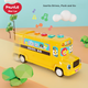 Дитяча іграшкова машинка HUILE TOYS, автобус з літерами, іграшка для хлопчиків та дівчаток, подарунок на день народження для дітей 1-3 років - зображення 8