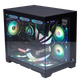 Wanjia Gungyongzhe Black No A-Pillar + Prism RGB Six-Fan Set, Seaside View Case for Desktop Computer Tower, M-ATX Motherboard/360 Water Cooling/9 Fans/4090 Graphics Card - изображение 10