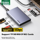 Многофункциональный USB 3.0-кардридер UGREEN CF с пятью входами, поддерживает карты SD/TF/CF/MS/M2, совместим с компьютерами, фотоаппаратами, видеорегистраторами, картами памяти для систем видеонаблюдения. - изображение 4