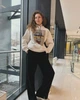 Женские прямые брюки с высокой посадкой кэжуал Modna KAZKA MKNK3019/1 - 44, Чорний - изображение 2