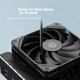 Повітряний кулер для процесора ID-COOLING (Kuren) з нижнім монтажем та 6 тепловими трубками, висотою 67 мм, мідною основою, сумісний з LGA1200/1700/AM4/AM5 IS-67 - изображение 10