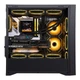 Корпус SAMA Zhuque 5 Air Black Desktop ATX с передней сетчатой вентиляцией, 12 местами для вентиляторов, поддержкой водяного охлаждения 360 мм, зазором для видеокарты 430 мм, резервированием порта Type-C. - изображение 7