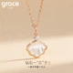 Колье Grace Girl Diamond Princess для женщин, цепочка из белого золота на ключицу, практичное украшение, подарок на годовщину или день рождения для девушки. - изображение 5