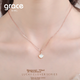 Колье Grace Girl Diamond Princess для женщин, цепочка из белого золота на ключицу, практичное украшение, подарок на годовщину или день рождения для девушки. - изображение 9