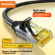 Патч-корд Choseal QS567A Cat 6a 10 Гбіт/с мідь 15 м Чорний (QS567AT15) - зображення 4