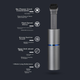 Пилосос для комп'ютера ECOLA, портативний основний блок для робочого столу та автомобіля, корпус клавіатури, комплект для чищення ноутбуків та робочих столів, вбудований пилосос для всмоктування та видування, маленький бездротовий портативний - изображение 10
