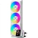 PCCOOLER DS360 ARGB Монитор, белый, система водяного охлаждения процессора «все в одном», отображение температуры/2,4-дюймовый IPS LCD-экран/водяной блок ARGB/поддержка процессоров 1700/AM5 - изображение 2