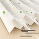 Шторка для душа Mercury Home Textiles, устойчивая к плесени, складная, с магнитной перегородкой, высококачественная водонепроницаемая, с разделением на сухую и влажную зоны, односекционная. - зображення 4